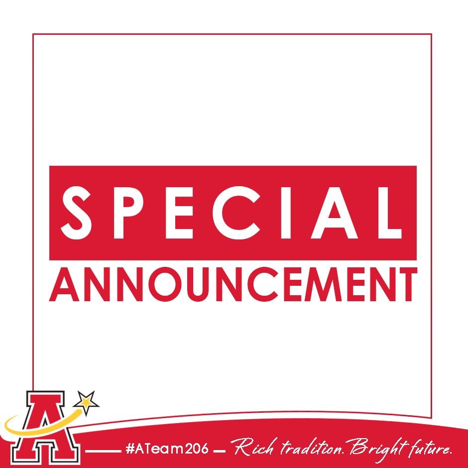  Special announcement 